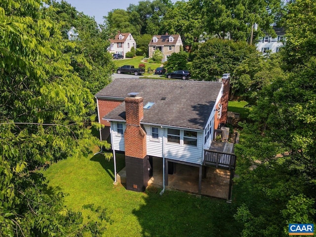 1007 Saint Charles Ave, Charlottesville, VA 22901 - aerial view of property and surrounding area with a tree filled landscape