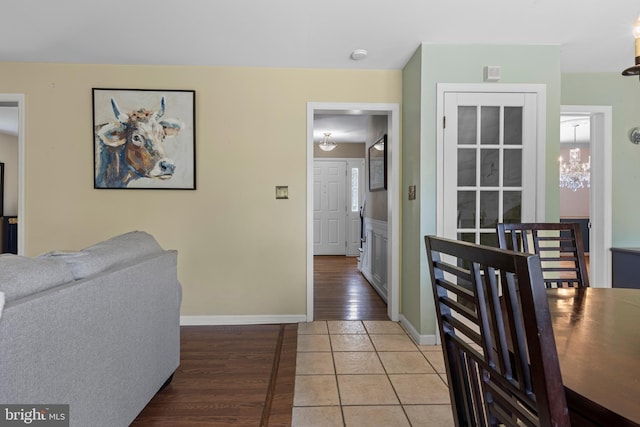 108 Partridge Way, Landenberg, PA 19350 - living area featuring light tile patterned flooring and baseboards