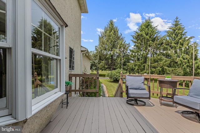 108 Partridge Way, Landenberg, PA 19350 - deck with view of wooded area
