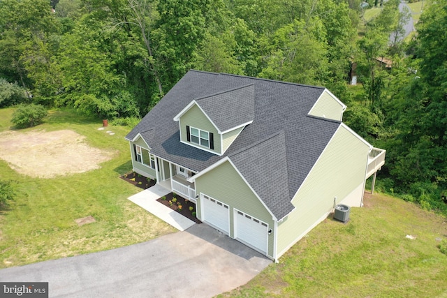 1026 Indian Dr, Auburn, PA 17922 - aerial view of property and surrounding area with a heavily wooded area