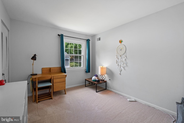 8017 Lake Pleasant Dr, Springfield, VA 22153 - home office with light carpet and baseboards