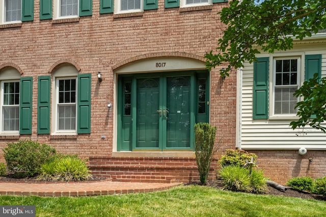 8017 Lake Pleasant Dr, Springfield, VA 22153 - entrance to property with brick siding