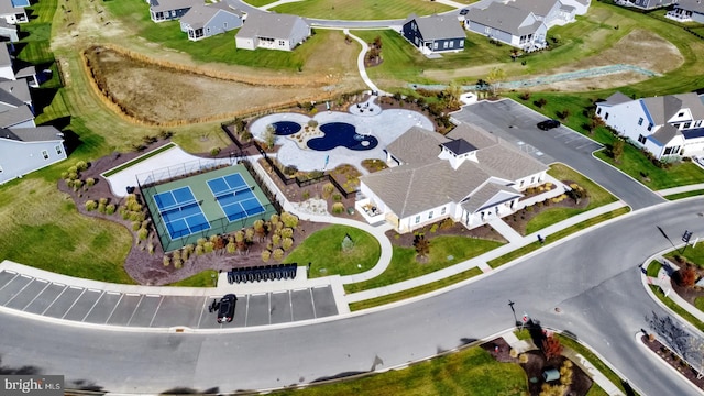 24360 Caldwell Cir, Lewes, DE 19958 - aerial view of property and surrounding area with nearby suburban area