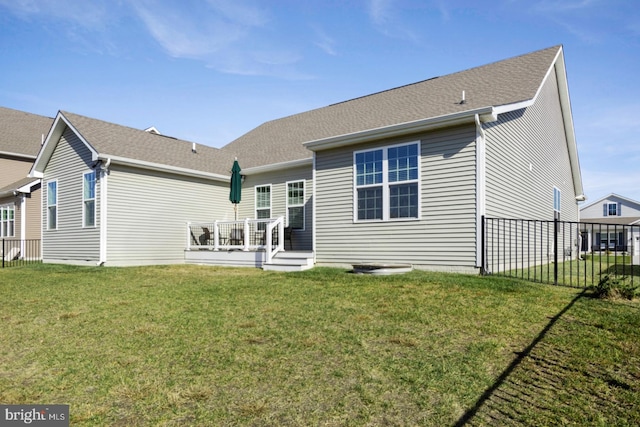 24360 Caldwell Cir, Lewes, DE 19958 - back of house with a wooden deck