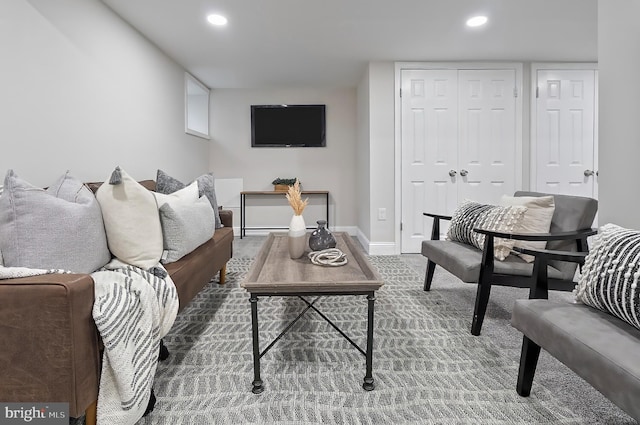 3121 Gwynns Falls Pkwy, Baltimore, MD 21216 - living room with recessed lighting and baseboards