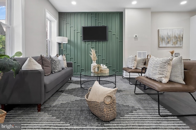 3121 Gwynns Falls Pkwy, Baltimore, MD 21216 - living area featuring recessed lighting and wood finished floors