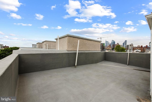1204 S 12th St Unit O, Philadelphia, PA 19147 - view of patio / terrace with a view of skyline and a balcony