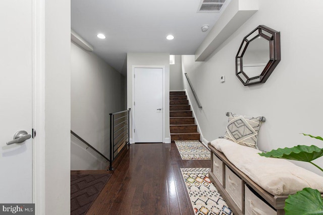1204 S 12th St Unit O, Philadelphia, PA 19147 - entryway with hardwood / wood-style floors, recessed lighting, and baseboards