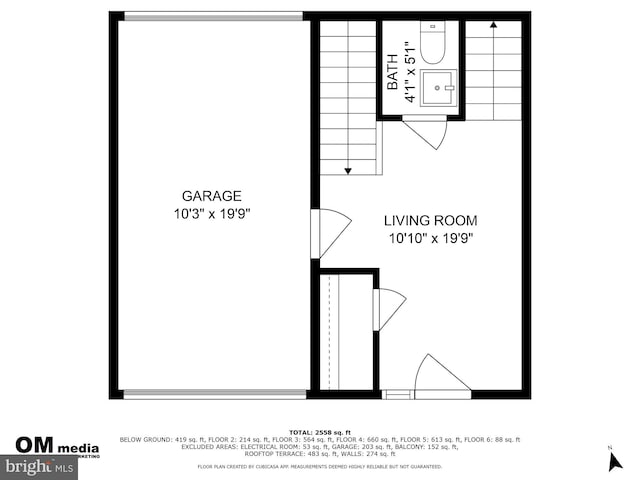 1204 S 12th St Unit O, Philadelphia, PA 19147 - room layout