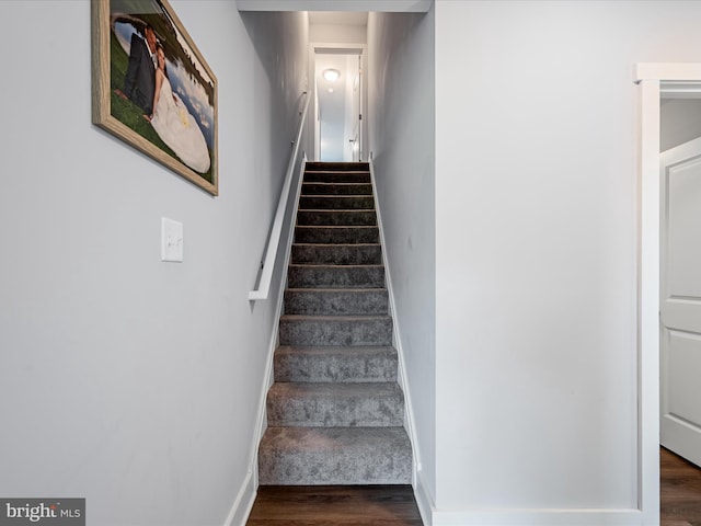 215 Naples Way, Charles Town, WV 25414 - staircase with wood finished floors and baseboards