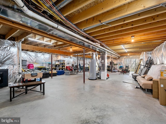 215 Naples Way, Charles Town, WV 25414 - unfinished basement with gas water heater and heating unit