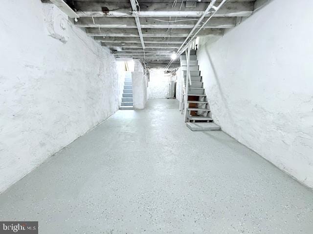 1343 Muhlenberg St, Reading, PA 19602 - below grade area with stairway