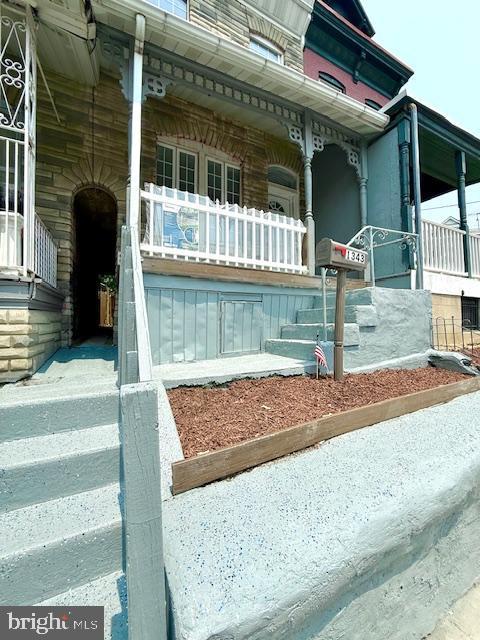 1343 Muhlenberg St, Reading, PA 19602 - view of front of property featuring covered porch