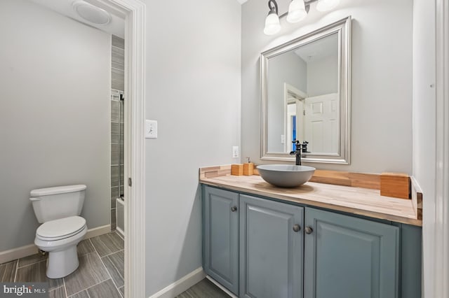 2425 Ellies Way W, Friendship, MD 21794 - full bathroom featuring vanity, toilet, shower / tub combination, and baseboards