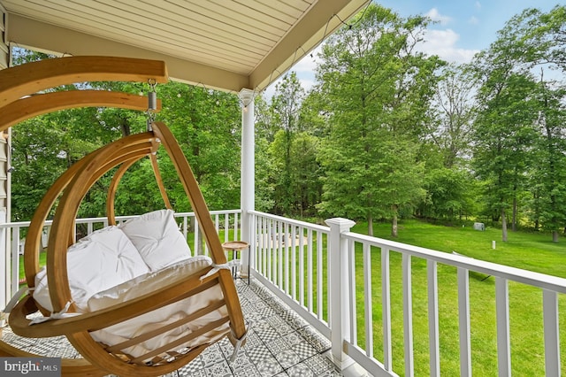 2425 Ellies Way W, Friendship, MD 21794 - view of patio featuring view of wooded area