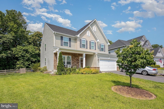 5150 Spinnaker Ln, King George, VA 22485 - view of front facade featuring driveway and an attached garage