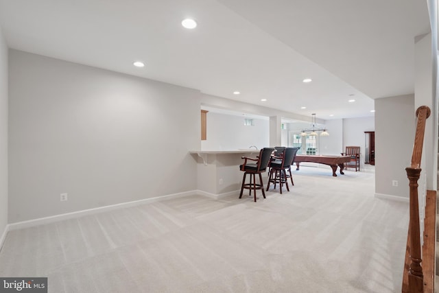 6513 Debhill Ln, Gainesville, VA 20155 - interior space with light colored carpet, recessed lighting, and baseboards