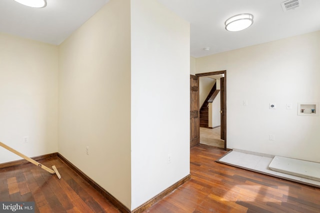 2400 Druid Hill Ave, Baltimore, MD 21217 - hallway featuring hardwood / wood-style floors and stairway