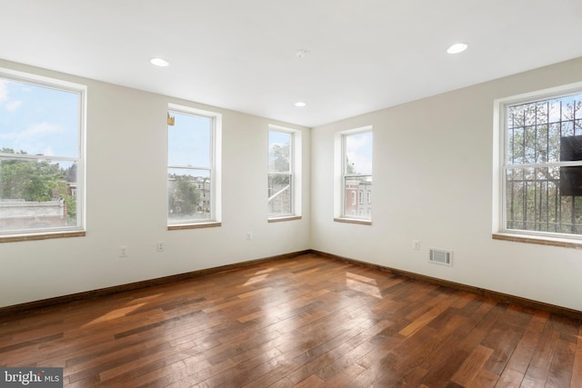 2400 Druid Hill Ave, Baltimore, MD 21217 - spare room with wood-type flooring and recessed lighting