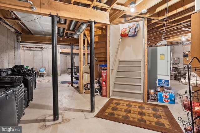 11 Bancroft Ln, Hainesport, NJ 08036 - unfinished below grade area featuring stairs