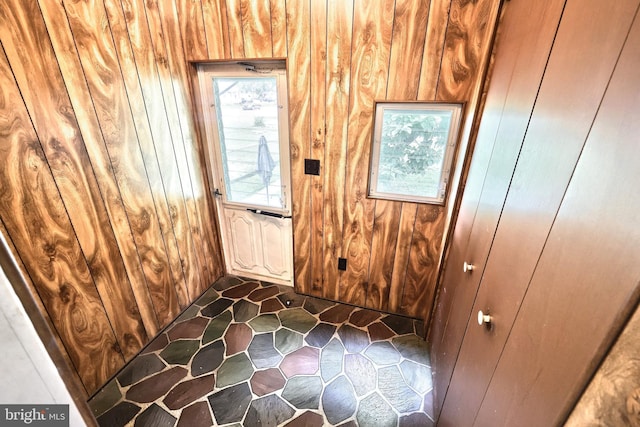 770 Baltimore St, Hanover, PA 17331 - doorway to outside featuring wooden walls