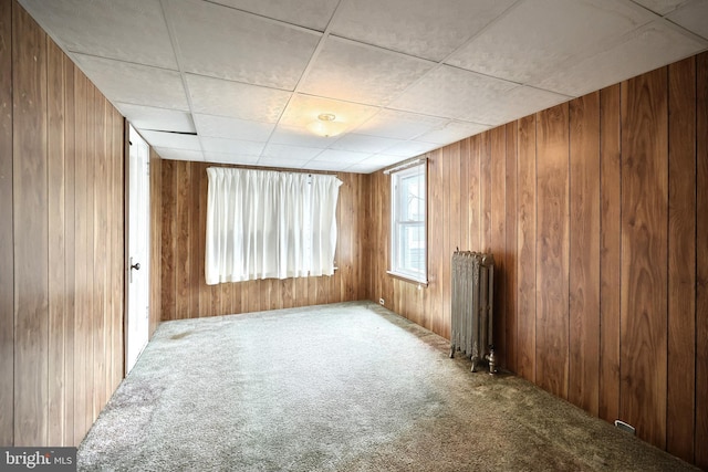 770 Baltimore St, Hanover, PA 17331 - carpeted spare room with radiator and wood walls