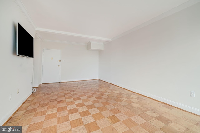 4390 Lorcom Ln Unit 810, Arlington, VA 22207 - spare room with baseboards and crown molding