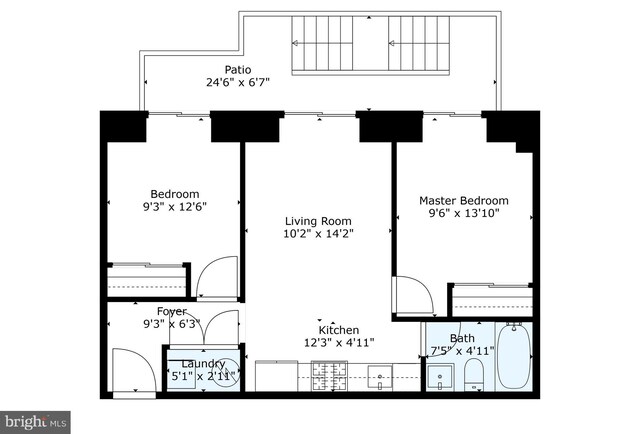 845 19th St NE Unit 4, Washington, DC 20002 - floor plan / room layout
