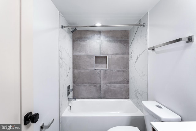 845 19th St NE Unit 4, Washington, DC 20002 - full bathroom with toilet, bathing tub / shower combination, and vanity