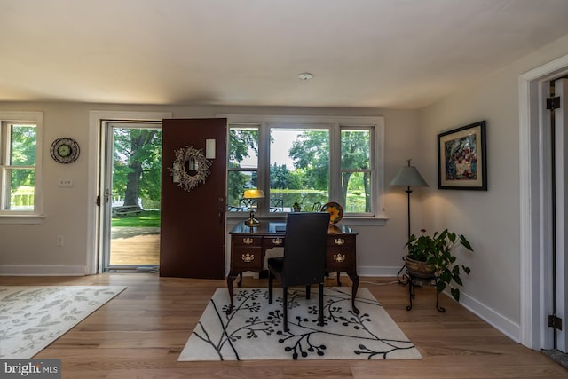 1034-1040 Twin County Rd, Honey Brook, PA 19344 - dining area featuring plenty of natural light, wood finished floors, and baseboards