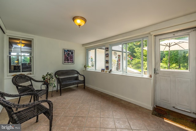 1034-1040 Twin County Rd, Honey Brook, PA 19344 - sitting room featuring healthy amount of natural light, light tile patterned flooring, and baseboards
