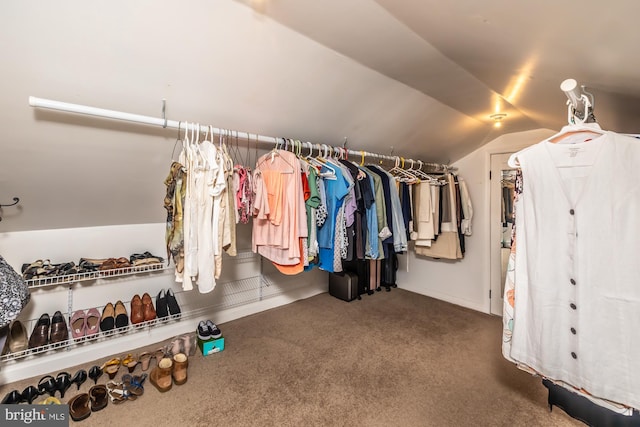 1034-1040 Twin County Rd, Honey Brook, PA 19344 - walk in closet with carpet flooring and vaulted ceiling