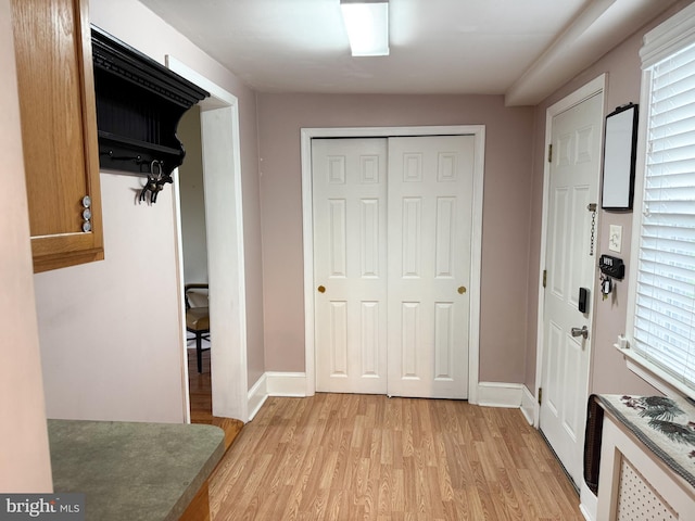 117 E Montgomery Ave, Hatboro, PA 19040 - entrance foyer with light wood-style flooring and baseboards