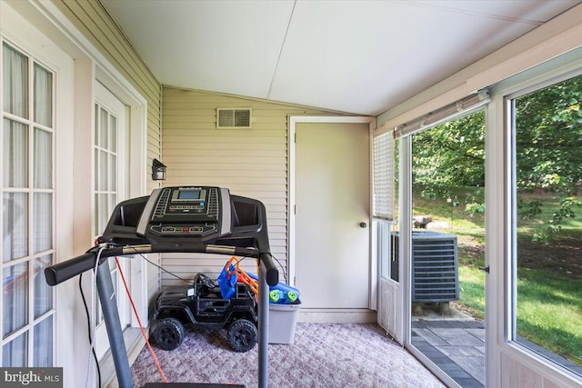 1417 Cambridge Ct, Palmyra, PA 17078 - sunroom with vaulted ceiling