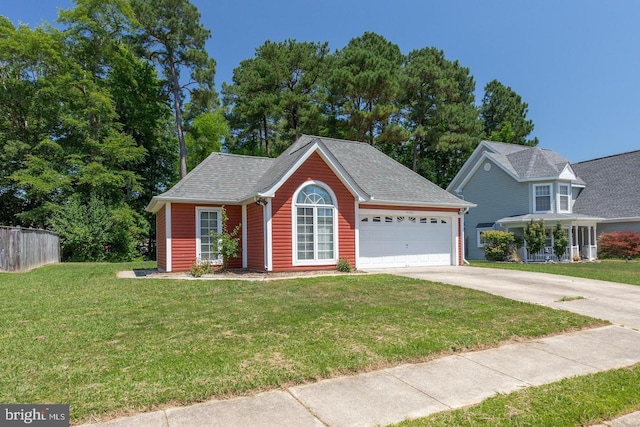 47937 Mayflower Dr, Lexington Park, MD 20653 - view of front of house with driveway, an attached garage, and roof with shingles