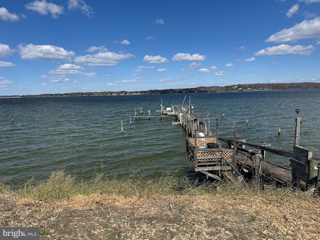 41130 Cryer Ct, Leonardtown, MD 20650 - dock featuring a water view and boat lift