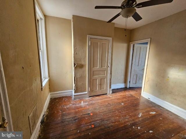 634 N 56th St, Philadelphia, PA 19131 - unfurnished bedroom featuring hardwood / wood-style flooring and baseboards