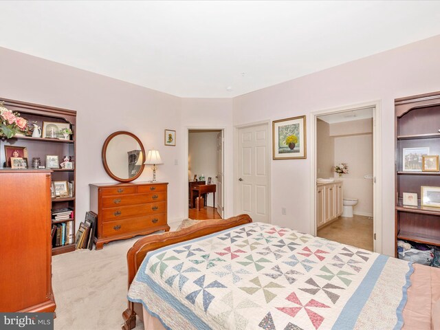 6 Stine Ct, Middletown, MD 21769 - bedroom featuring ensuite bathroom and light colored carpet