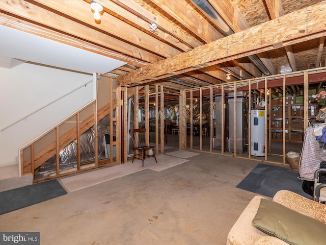 6 Stine Ct, Middletown, MD 21769 - unfinished below grade area featuring electric water heater