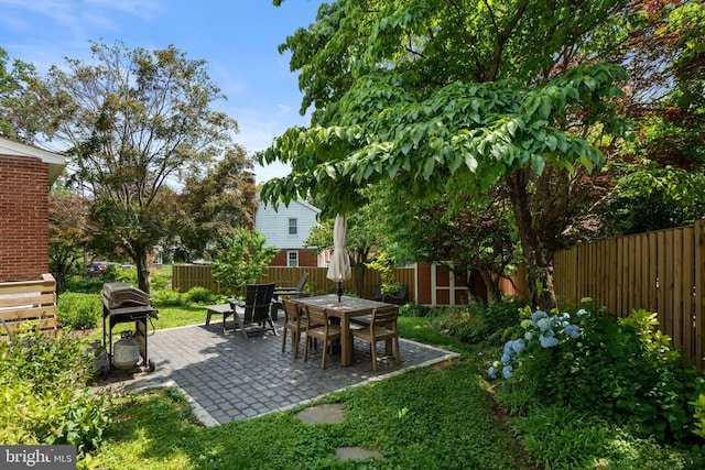 5600 11th St N, Arlington, VA 22205 - fenced backyard featuring a grill and a patio