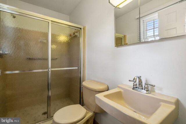 5600 11th St N, Arlington, VA 22205 - bathroom with a sink, toilet, and a stall shower