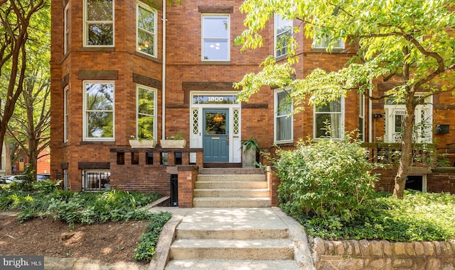 1800 Lamont St NW, Washington, DC 20010 - doorway to property featuring brick siding