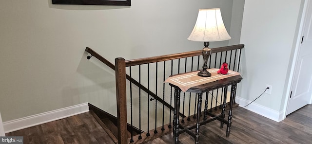 2204 Baker Mountain Dr, Yellow Spring, WV 26865 - stairway featuring wood finished floors