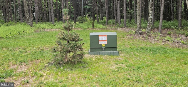 2204 Baker Mountain Dr, Yellow Spring, WV 26865 - exterior view of a pad mount transformer and a heavily wooded area