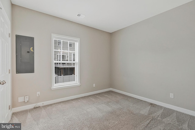 22277 Foggy Ridge Ter, Ashburn, VA 20148 - spare room with electric panel, baseboards, and carpet