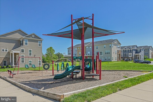 22277 Foggy Ridge Ter, Ashburn, VA 20148 - communal playground with a residential view and a yard