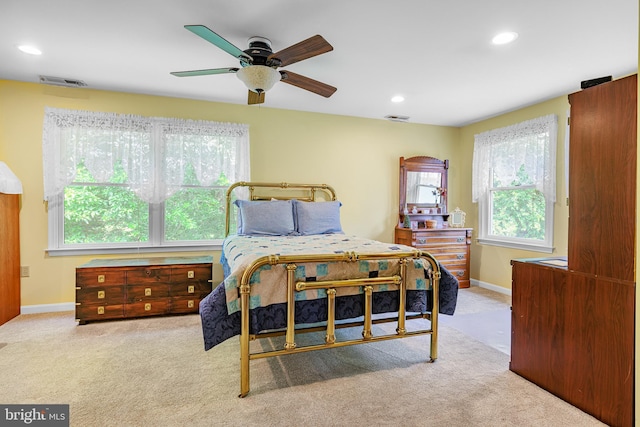 1541 Clayton Delaney Rd, Clayton, DE 19938 - carpeted bedroom featuring recessed lighting, baseboards, and ceiling fan