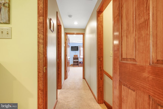 1541 Clayton Delaney Rd, Clayton, DE 19938 - corridor featuring light colored carpet, recessed lighting, and baseboards
