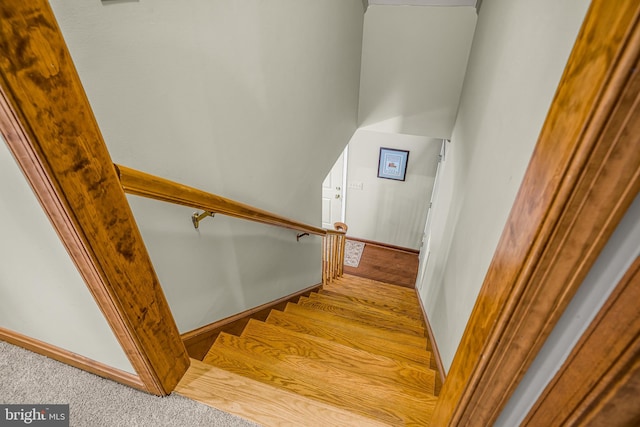 1541 Clayton Delaney Rd, Clayton, DE 19938 - staircase featuring baseboards and carpet