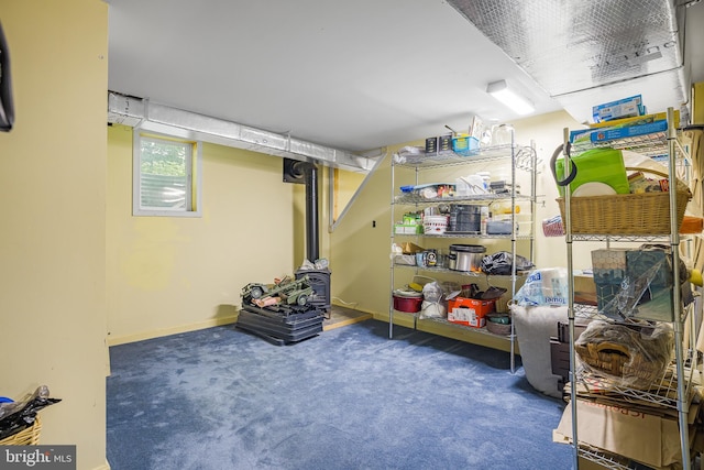 1541 Clayton Delaney Rd, Clayton, DE 19938 - basement featuring carpet floors and baseboards